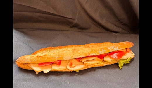 Sandwich poulet crudité