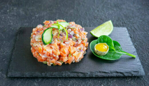 TARTARE DE SAUMON MARINE